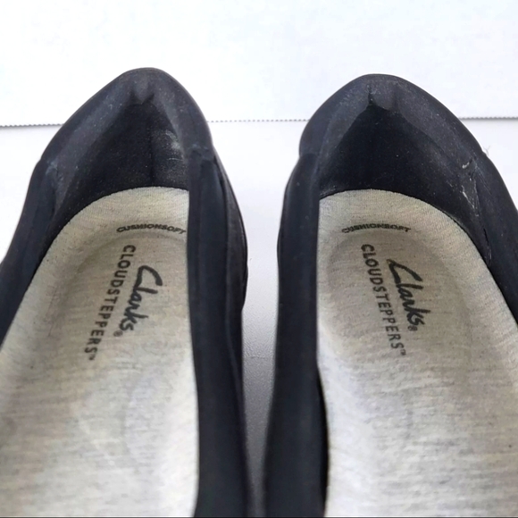 Clarks Cloudsteppers Ayla Low Black Flats Slip On Comfort Women’s 9 US - Picture 5 of 9